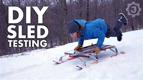 Epic Sledding On The Diy Snow Sled 44 Youtube