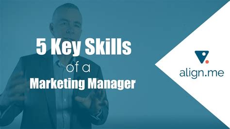 5 Key Skills Of A Marketing Manager Youtube