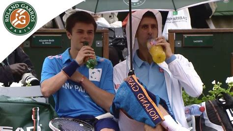 Novak Djokovic Shares Umbrella With Ball Boy Gentlemint