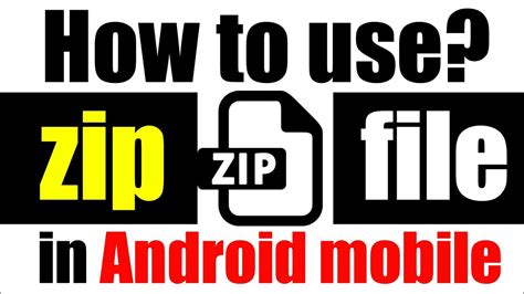 How To Use Zip File In Android Phone Youtube