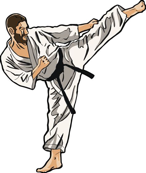 Karate Kick Training 10096123 Vector Art At Vecteezy