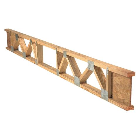 However i need information on what size lumber would be required to span 40' with no load beaing poles, and also the center spacing of the trusses. TrimJoist 4 in. x 14 in. x 16 ft. Engineered Web Joist-TJ1416 - The Home Depot