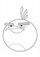 Dibujo para colorear de Bomba de Angry Birds gratis para imprimir y ...