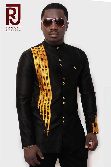 Black And Gold Mens African Clothing African Wear Mens Wear Fashion On Storenvy