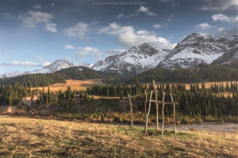 Autumn In The Valley Of The Tekes River · Kazakhstan Travel And Tourism