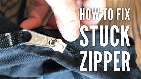 How To Fix A Stuck Jammed Zipper Quick And Easy Youtube