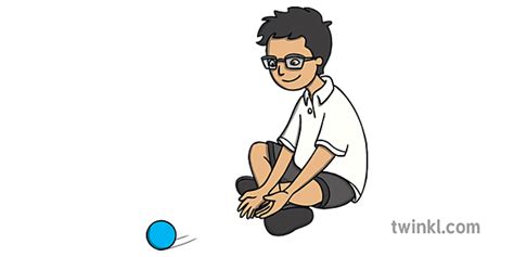 Child Rolling A Ball From Sitting Twinkl Move