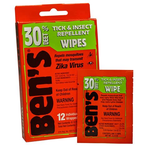 Bens® 30 Tick And Insect Repellent Wipes Kit Fox Outfitters