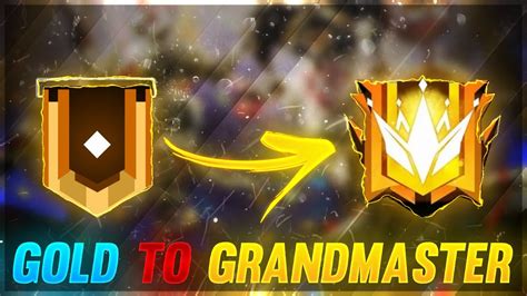 Free Fire Level Up 72 Gold To Grandmaster Top 1 Global Squad Youtube