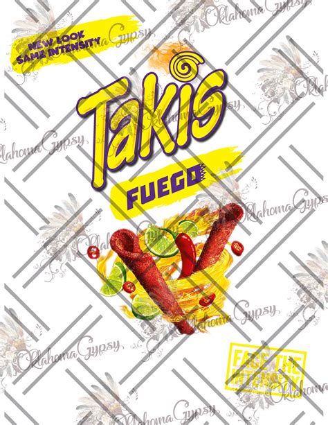 Takis Chips Digital File Oklahoma Gypsy Designs