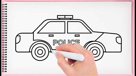 Plutôt que de conduire un engin standard, créez une voiture ou. How to Draw Police Car Learn Easy and Step by Drawing a Police Car for Kids - YouTube