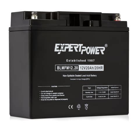 Expertpower Exp12200 12 Volt 20 Ah Rechargeable Battery With Threaded