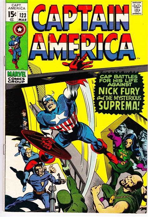 Captain America 123 1968 1st Series March 1970 Marvel Comics Grade