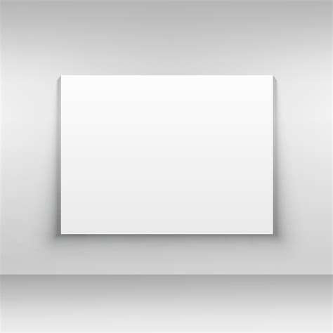 White Canvas On Wall Mockup Design Template Download Free Vector Art