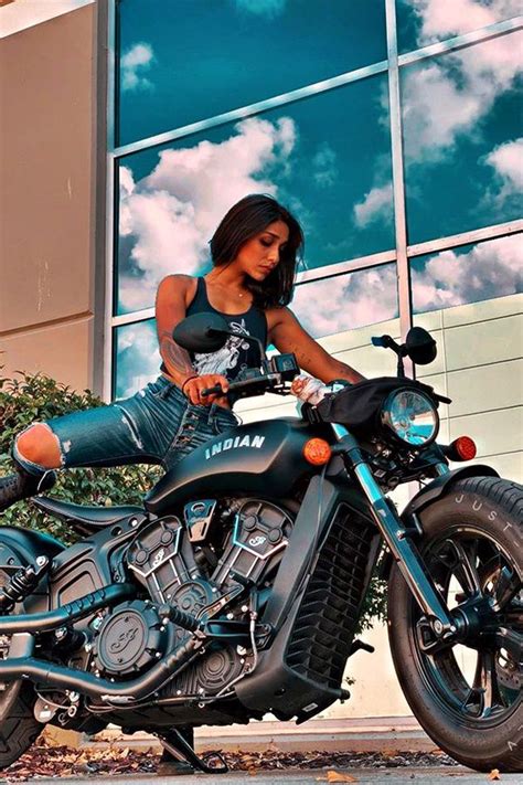 Mrs Tanouye And Her Indian Scout Bobber Modifiedx Motorcycle Girl