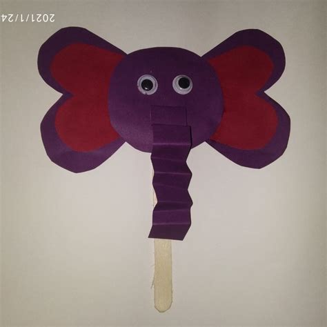 Valentines Day Elephant Craft For Kids Heart Elephant Paper Craft