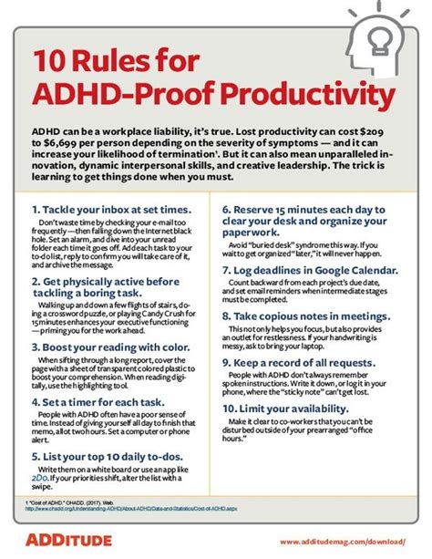 Free Handout How To Manage Your Time At Work Adhd Taps And Organizing