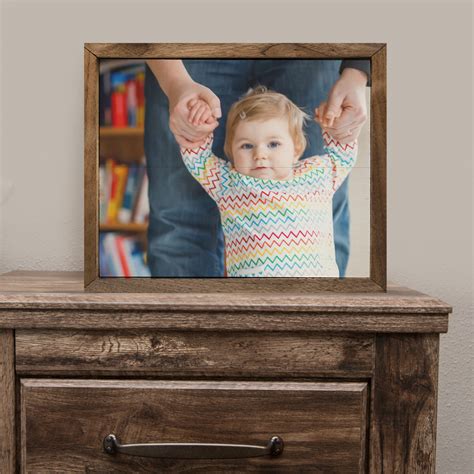 10×8 Walnut Frame Photo Wood Print Shimlee