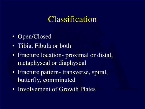 Ppt Fractures Of The Tibia And Fibula In The Pediatric Patient