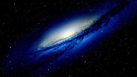 Shining Blues Stars Galaxy During Dark Night 4k Hd Galaxy Wallpapers