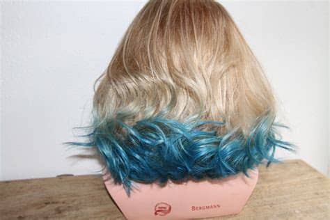 How i did my sunset/rainbow hair. Blue dip-dye | hairandflair