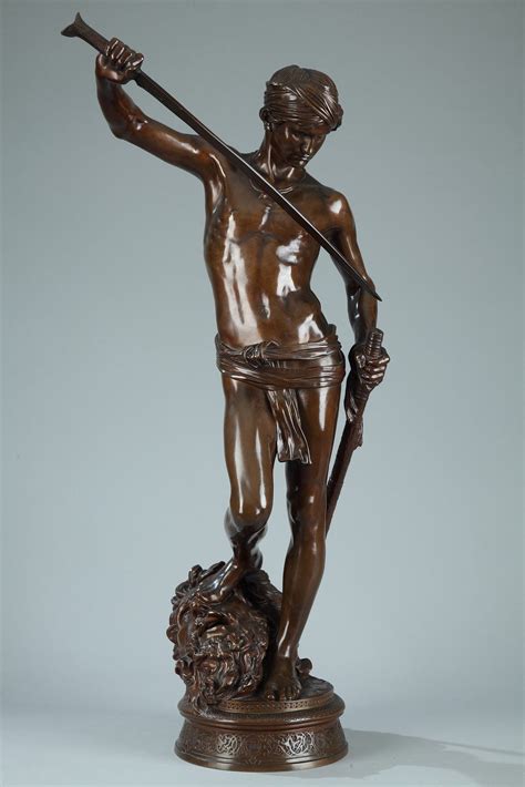 David By Antonin Mercié 1854 1916 Sculpture De Bronze Statue En