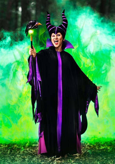 Womens Plus Size Classic Maleficent Costume Disney Villain Costumes