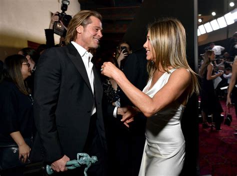 Wow guys—it really has been our day. See Jennifer Aniston & Brad Pitt's Hug at the 2020 SAG ...