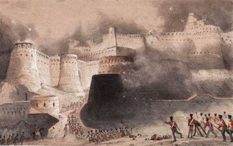 The British Indian Army Of The Indus Storming The Fortified City Of