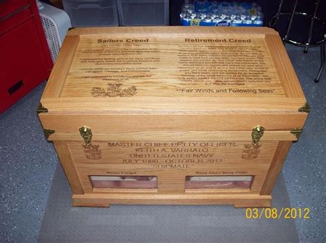 Welcome To Brews Custom Retirement Sea Chests Military Shadow Box