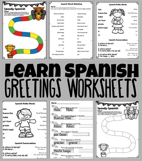 Spanish For Beginners Free Greetings Worksheets