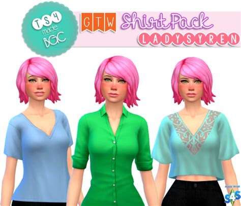 My Sims 4 Blog Base Game Compatible Gtw Shirts For Females By