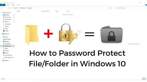 How To Password Protect A Folder Or File In Windows
