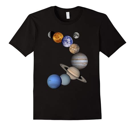Planet T Shirt Solar System Earth Moon Science Teacher Tee Bn Banazatee