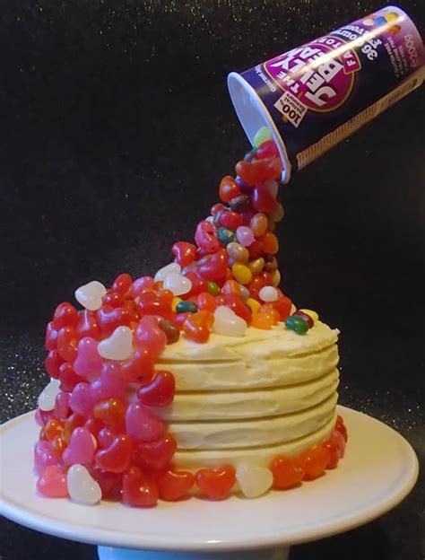 Jelly Bean Illusion Cake Only Crumbs Remain