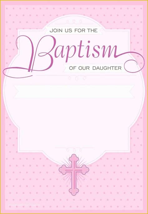 Baby Girl Baptism Invitation Free Templates Of Free Christening
