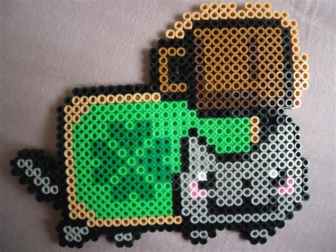 Irish Nyan Cat By PerlerHime On DeviantART Nyan Cat Perler Beads Designs Cat Bead