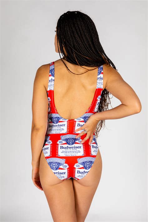 Budweiser One Piece Swimsuit The Miss American Lager