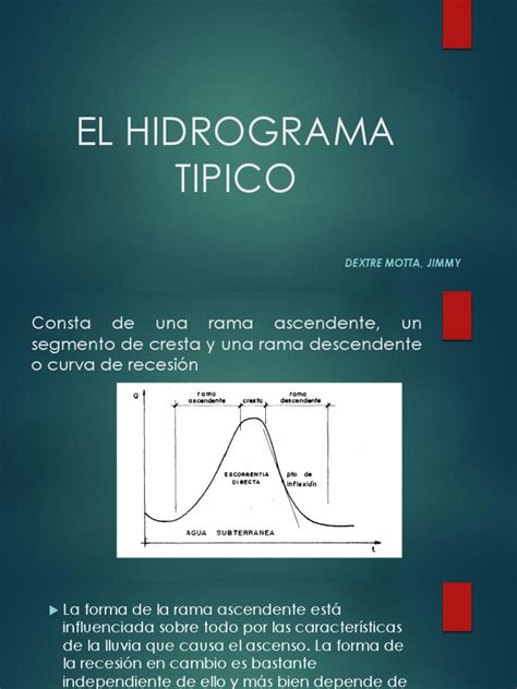 El Hidrograma Tipico Pdf Hidrología Curva