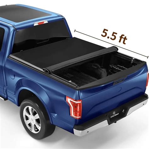 Yitamotor® 2015 2022 Ford F150 Soft Roll Up Truck Bed Tonneau Cover