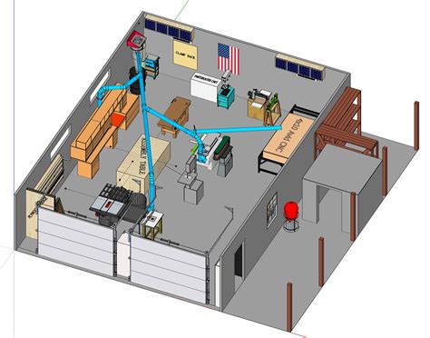 My 30′ X 40′ Shop Layout Sketchup File Jays Custom Creations