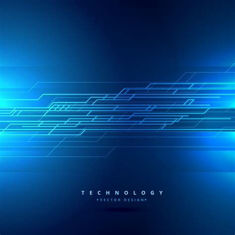 Technology Background With Abstract Lines Vector Design Illustra