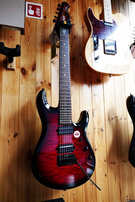 Sterling By Music Man Jp170d Ruby Red Burst Quiltedmaple