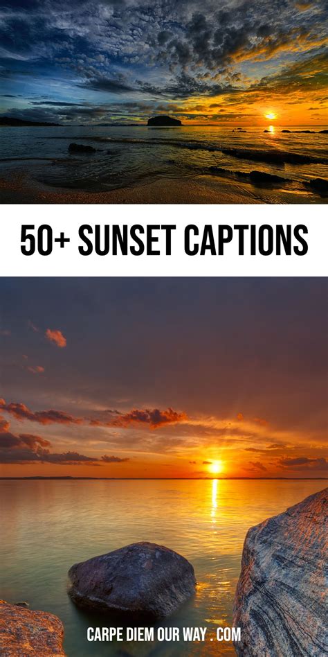 50 perfect sunset captions for instagram carpe diem our way travel