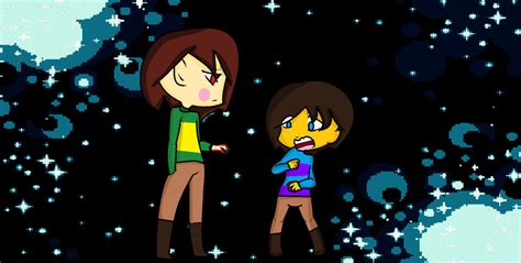 Chara And Frisk By Puffed Jane On Deviantart