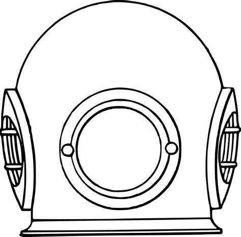 Onlinelabels Clip Art Divers Helmet