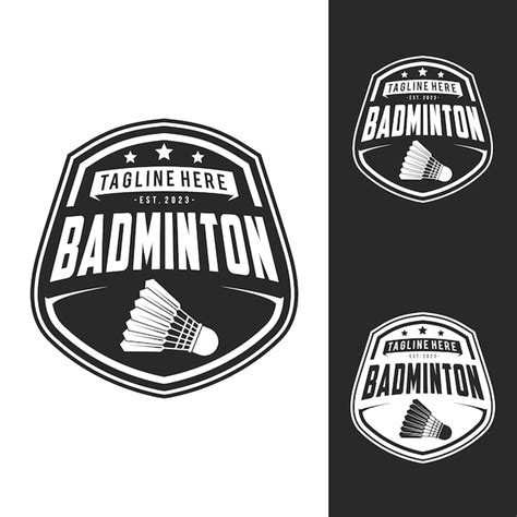 Premium Vector Badminton Club Logo Template Badminton Tournaments