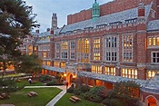 Yale University on Twitter: "Yale Law School courtyard at twilight ...