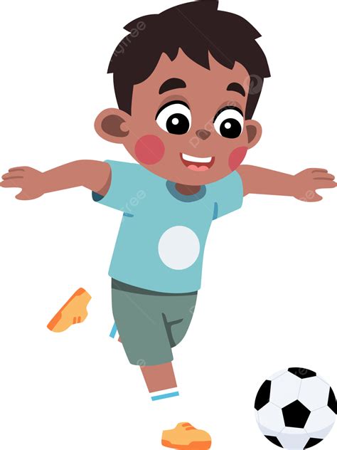 Niño Jugando Fútbol Anak Bermain Sepak Bola Futsal Png Niño Fútbol