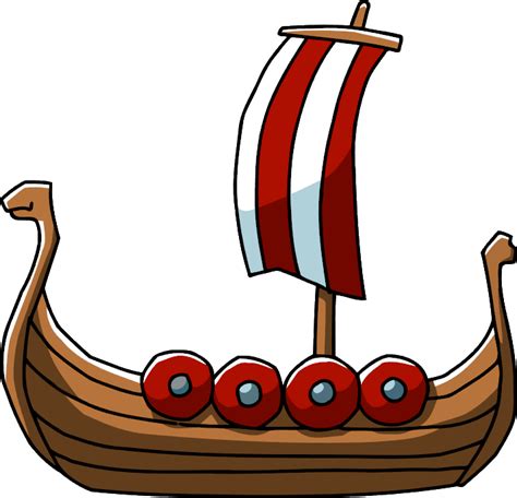 Viking Ship Clipart Cute Viking Boat Png Transparent Png Full Size